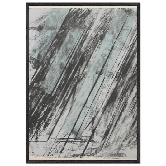 Untitled  Bastian 38  - Cy Twombly Framed Art Print – Black Wooden Frame - Default Title - -Framed Art Print