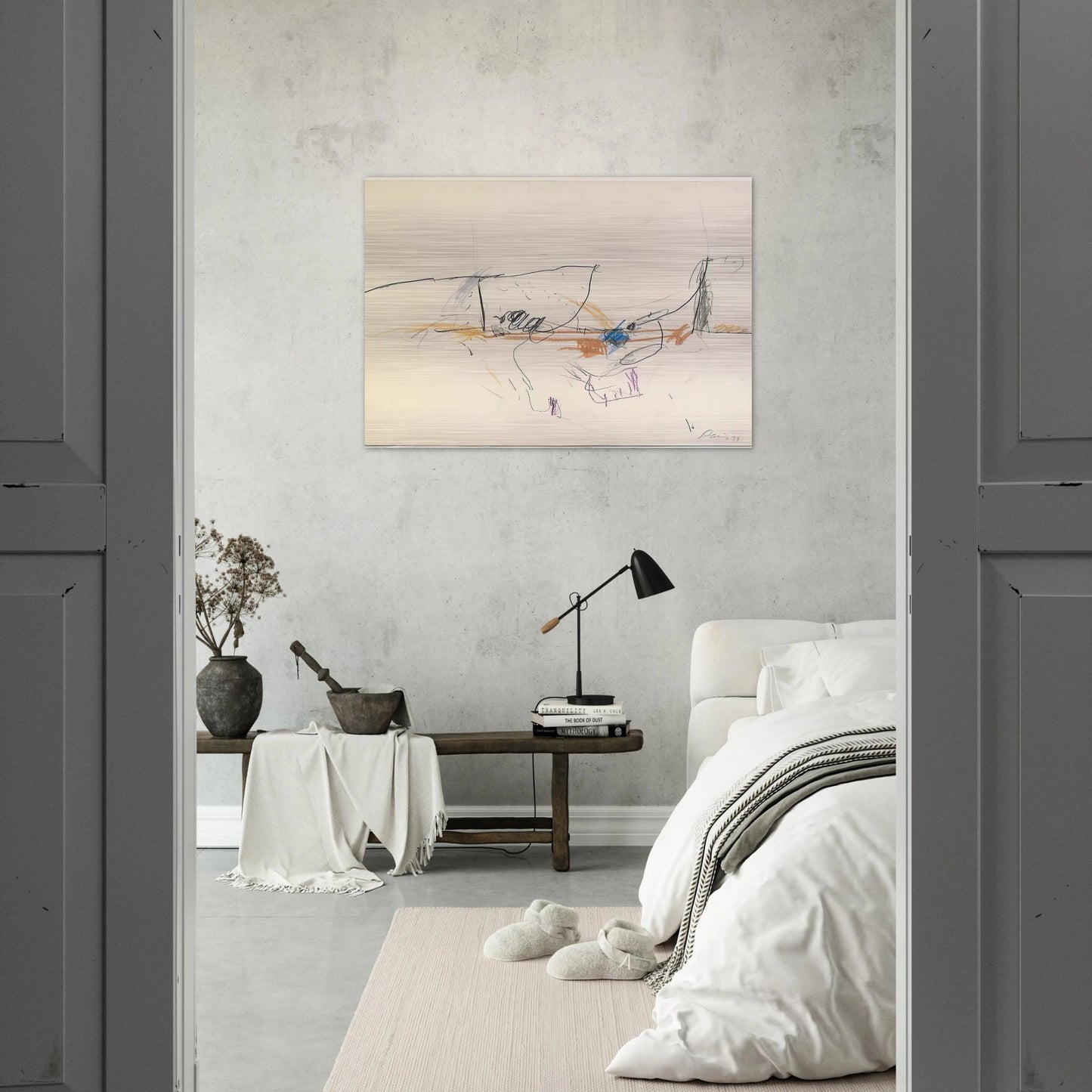 Jumping Jack - 1978 - Gene Davis Brushed Aluminum Print - 70x100 cm / 28x40 inches | Gene Davis Aluminum Print | Gene Davis Prints