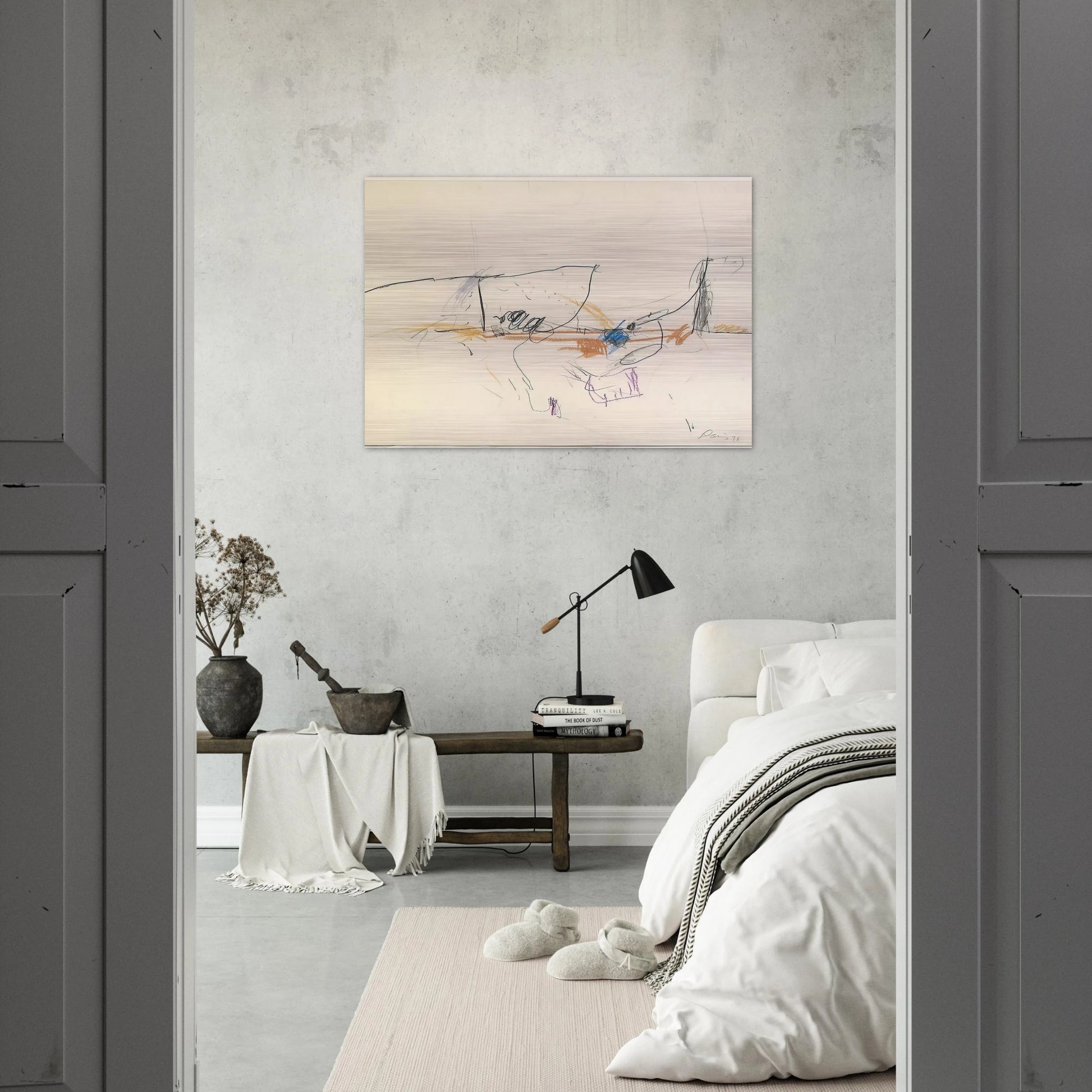 Jumping Jack - 1978 - Gene Davis Brushed Aluminum Print - 70x100 cm / 28x40 inches | Gene Davis Aluminum Print | Gene Davis Prints