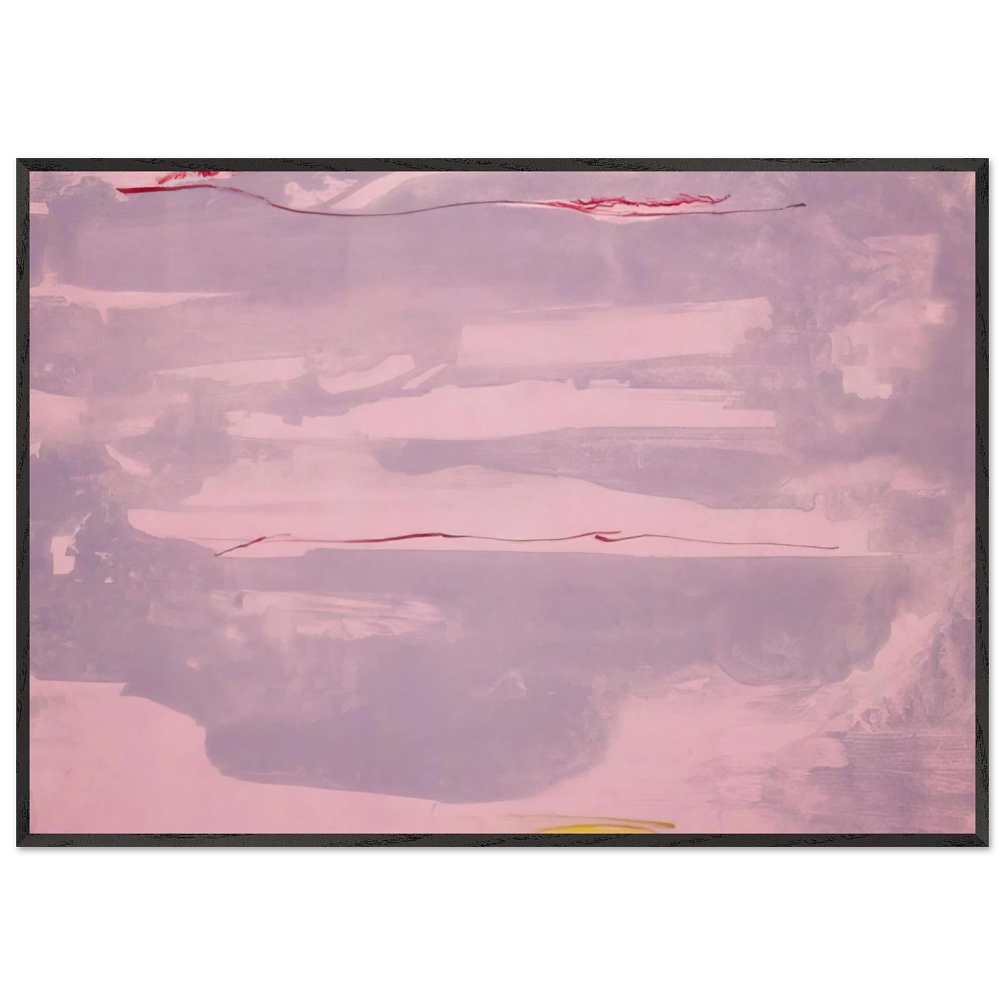 Helen Frankenthaler - Dream Walk - 1977 Wall art - A2 (42 x 59.4  cm) - Premium Wooden Framed Poster With Fine Art Paper - White frame