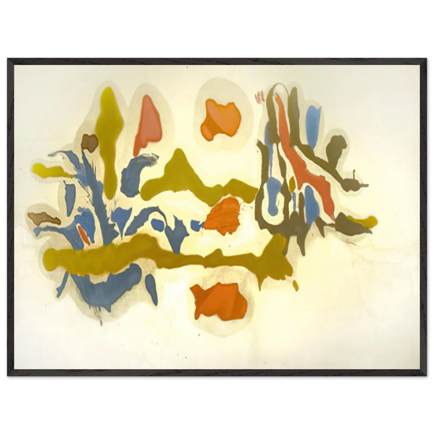 Helen Frankenthaler - Seascape with Dunes - 1962 Wall art - 21x29.7 cm / 8x12" - Fine Art Poster - -