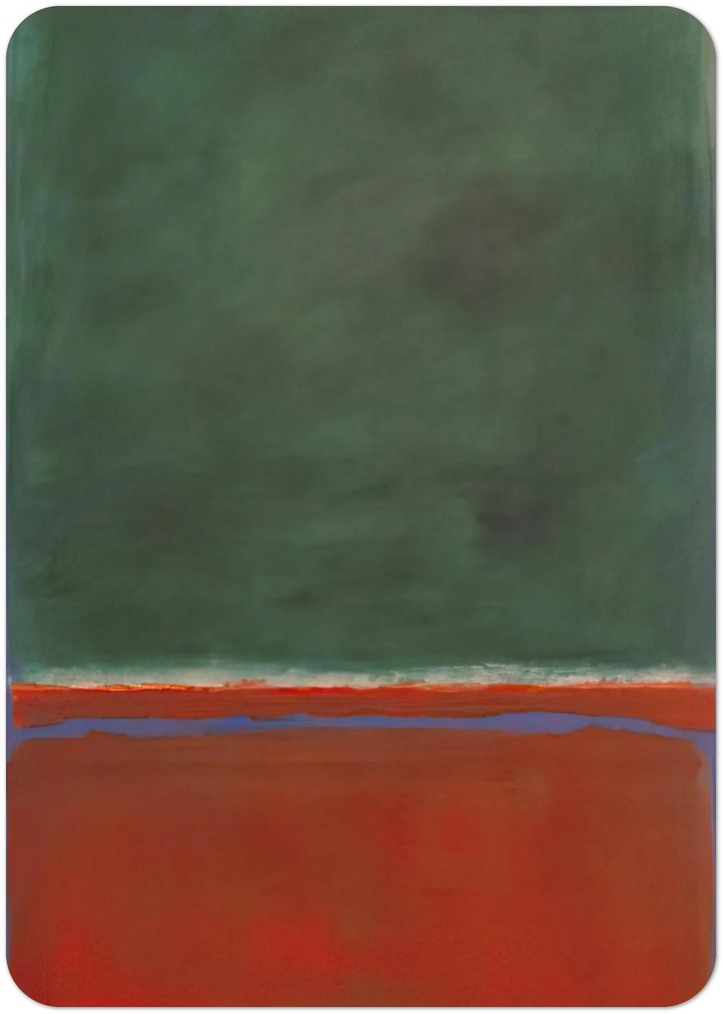 Green and Maroon - 1953 By Mark Rothko Pack of 10 Post Cards | Mark Rothko Post Cards | A6 (10.5 x 14.8 cm) - 4.1 x 5.8 inches