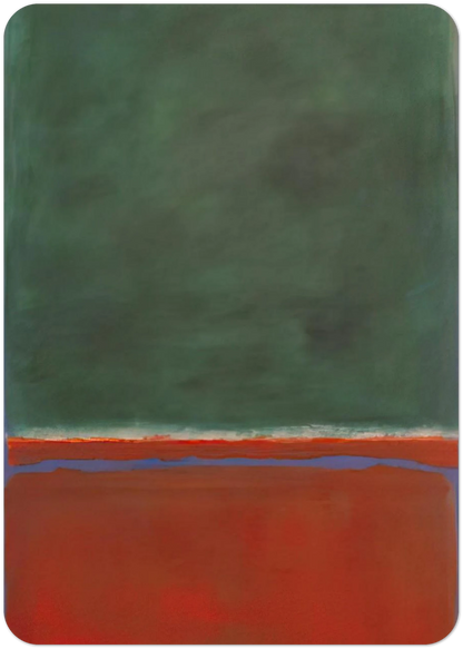 Green and Maroon - 1953 By Mark Rothko Pack of 10 Post Cards | Mark Rothko Post Cards | A6 (10.5 x 14.8 cm) - 4.1 x 5.8 inches