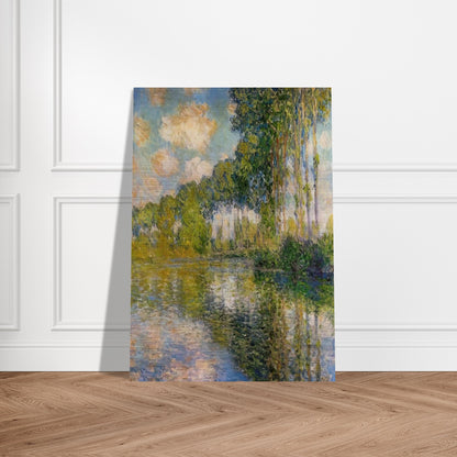 Poplars On The Banks Of The River Epte - claude monet Brushed Aluminum Print - 70x100 cm / 28x40 inches | claude monet Aluminum Print | claude monet Prints