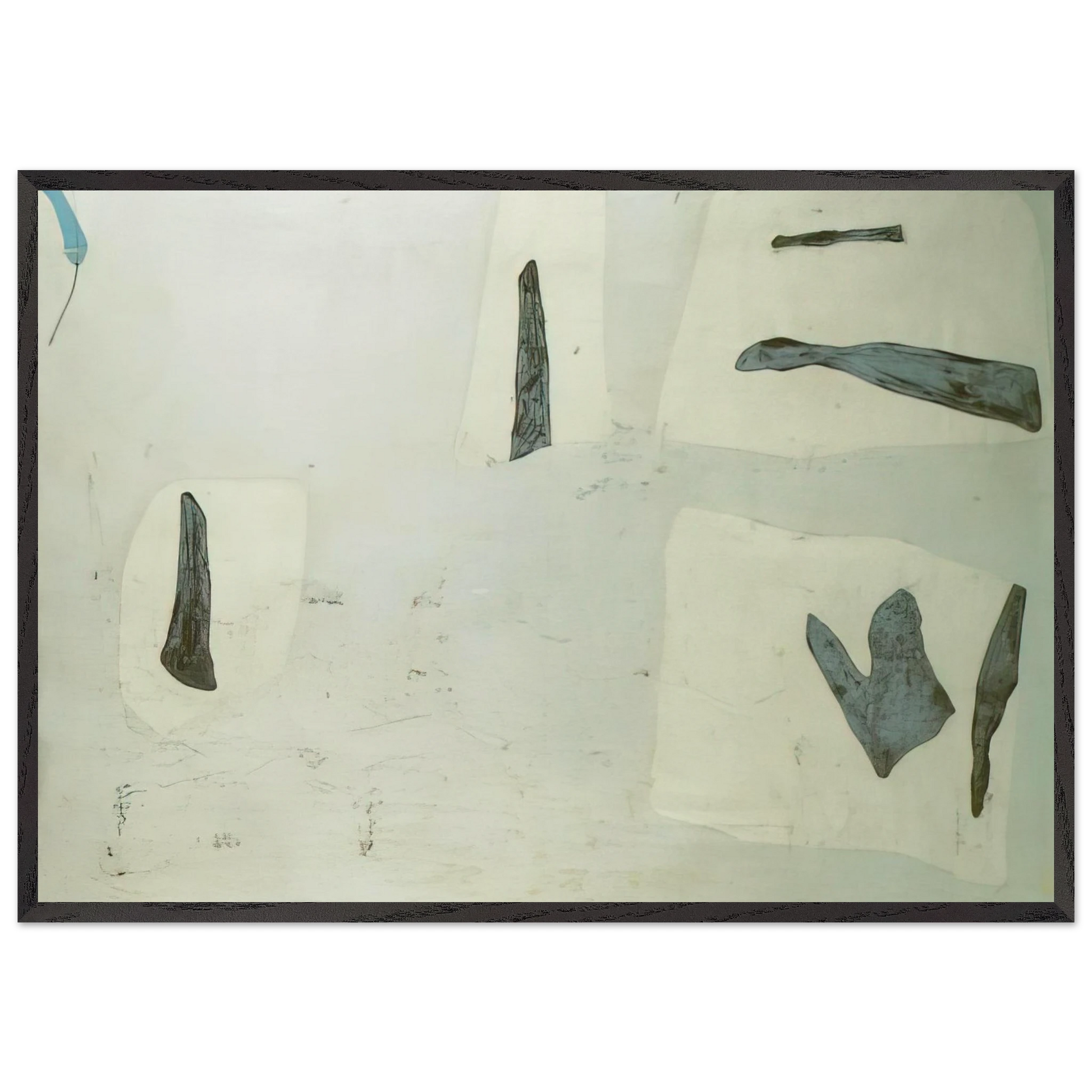 Abstract Composition N7 - Salvador Dali Framed Art Print – Black Wooden Frame - Default Title - -Framed Art Print