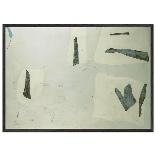 Abstract Composition N7 - Salvador Dali Framed Art Print – Black Wooden Frame - Default Title - -Framed Art Print