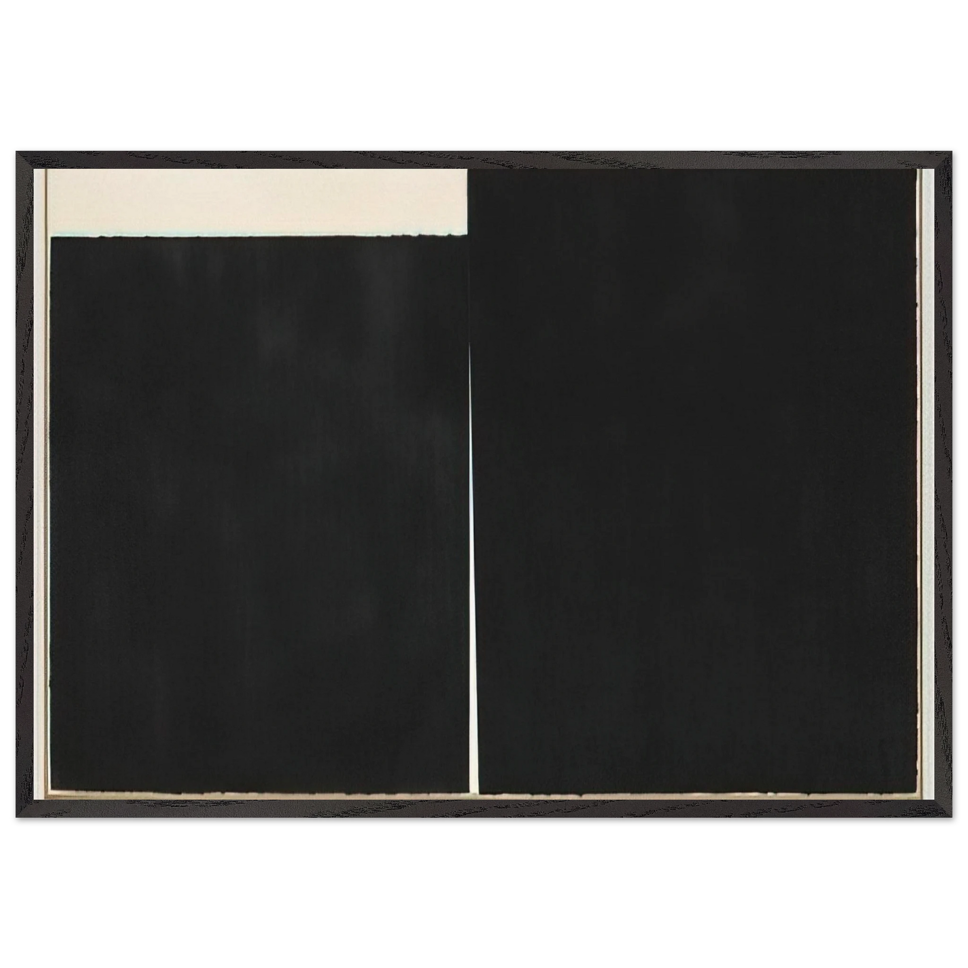 NO MANDATORY PATRIOTISM 1989 - Richard Serra Framed Art Print – Black Wooden Frame - Default Title - -Framed Art Print