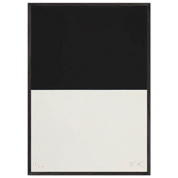 Untitled N5 - Ellsworth Kelly 70x100 cm / 28x40 inches Framed Art Print – Black Wooden Frame