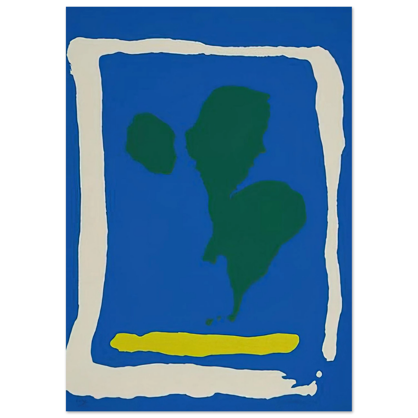 Helen Frankenthaler - Air Frame - 1965 Wall art - 60x90 cm / 24x36 inches - Fine Art Poster - -