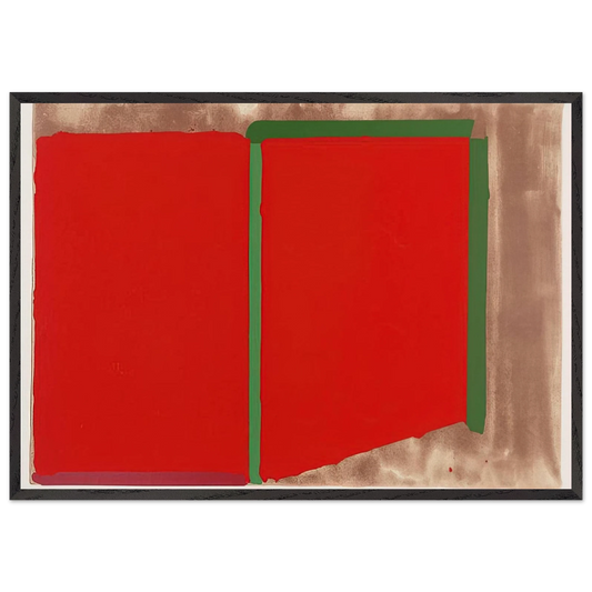 Reds Greens - 1969 - John Hoyland Framed Art Print – Black Wooden Frame - Default Title - -Framed Art Print