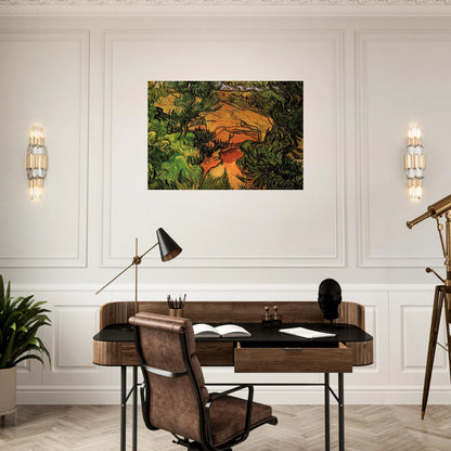 Entrance to a Quarry - Vincent van Gogh Brushed Aluminum Print - 70x100 cm / 28x40 inches | Vincent van Gogh Aluminum Print | Vincent van Gogh Prints