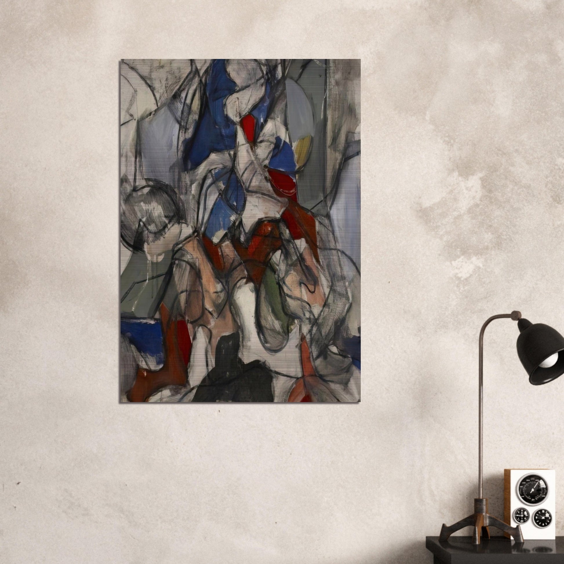 Untitled - 1951 - Robert Goodnough Brushed Aluminum Print - 70x100 cm / 28x40 inches | Robert Goodnough Aluminum Print | Robert Goodnough Prints