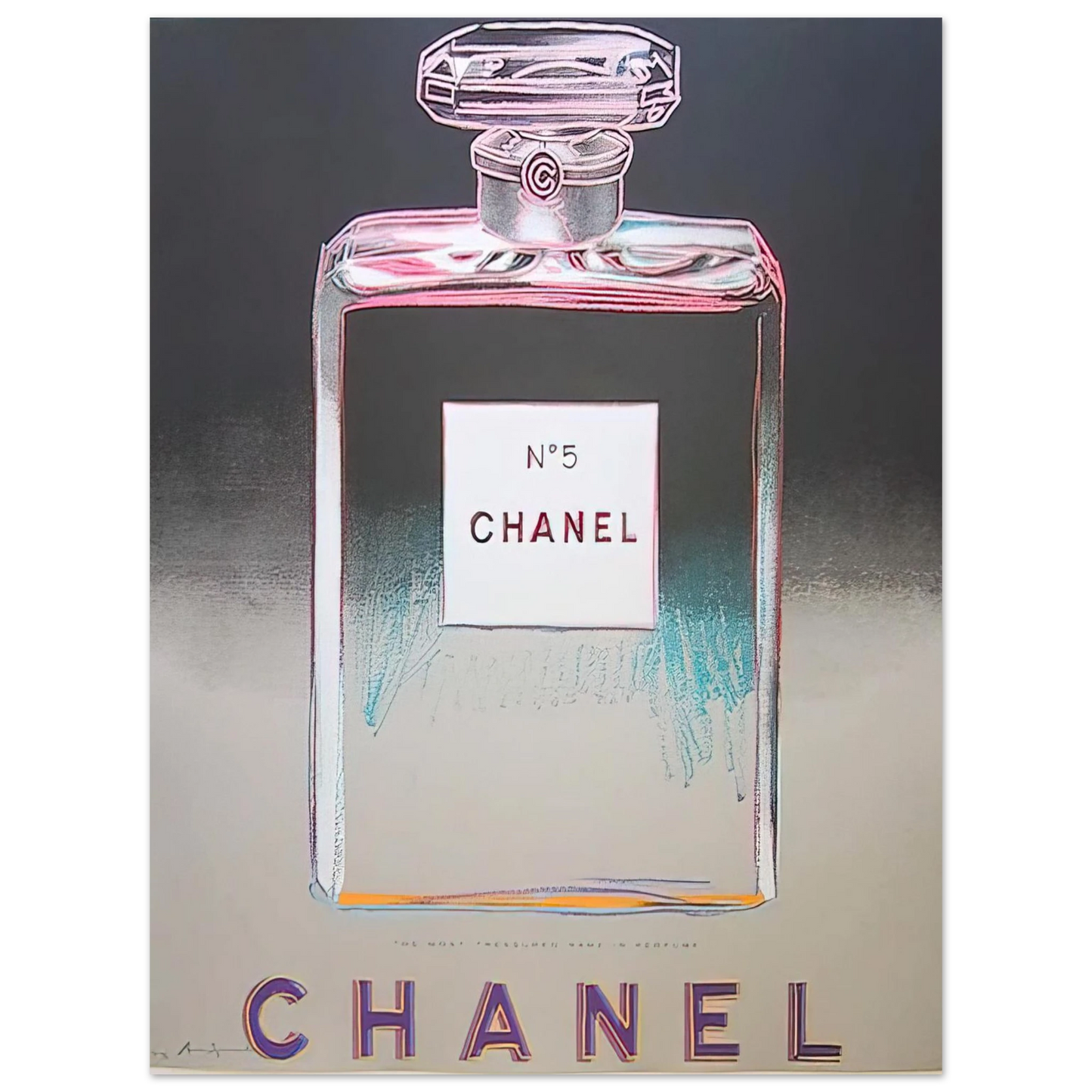 Andy Warhol - Chanel No. 5 Fine Art Poster - 13x18 cm / 5x7 inches