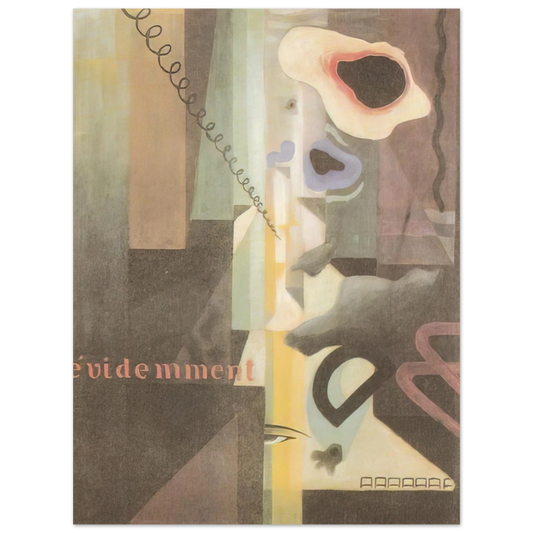 Julius Evola - Composizione Paesaggio Dada n. 3 o n. 2 - 1921 Fine Art Poster - Default Title