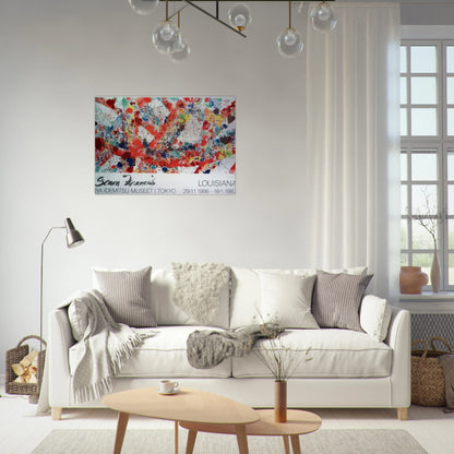 Polar Red - Sam Francis Brushed Aluminum Print - 70x100 cm / 28x40 inches | Sam Francis Aluminum Print | Sam Francis Prints