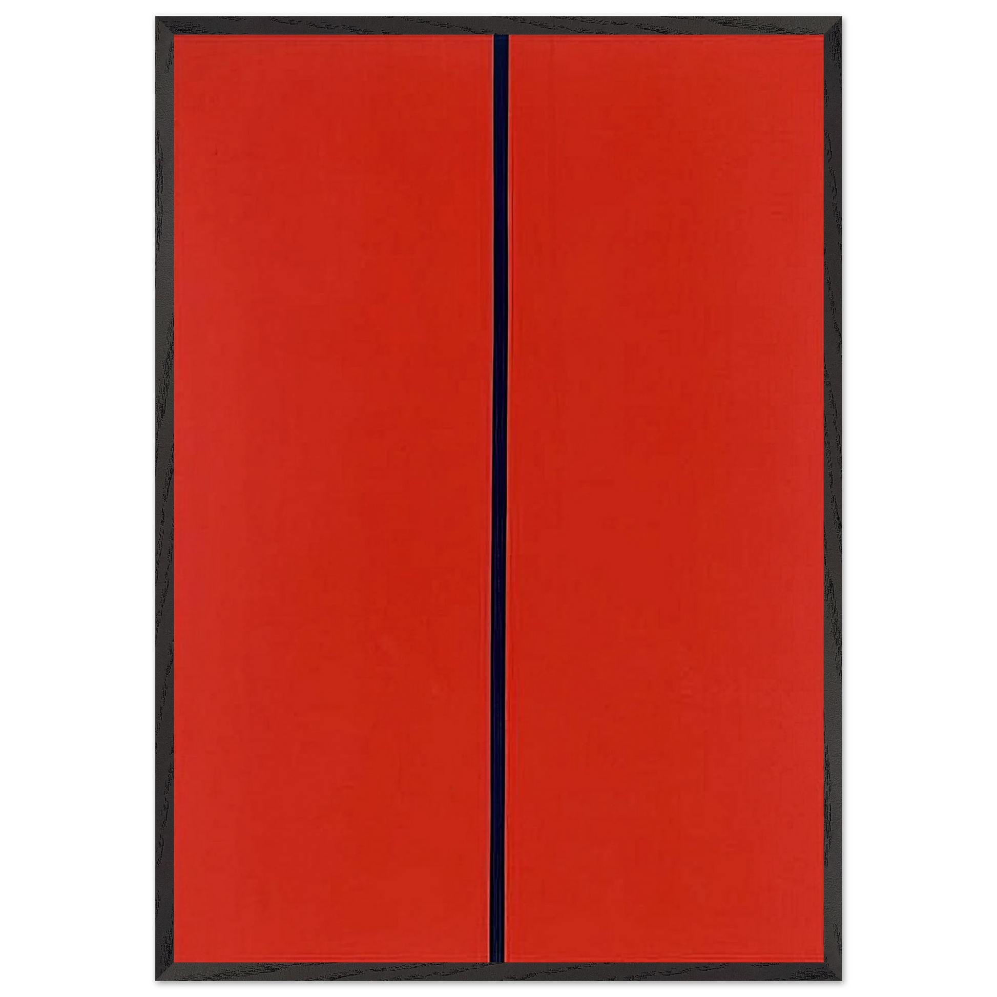 Whos Afraid of Red Yellow and Blue II - Barnett Newman Framed Art Print – Black Wooden Frame - Default Title - -Framed Art Print