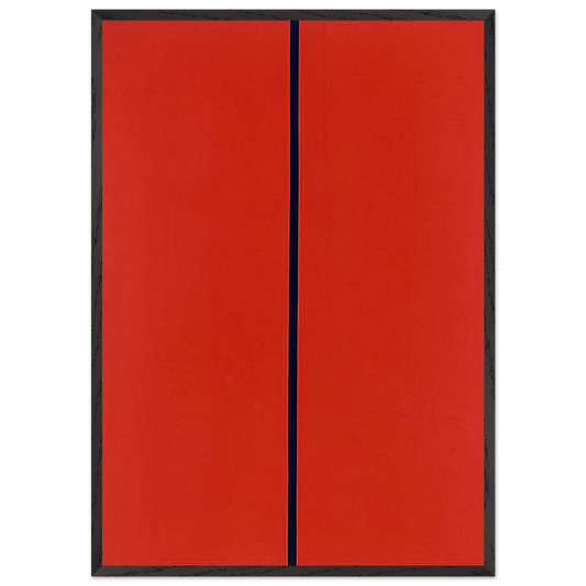 Whos Afraid of Red Yellow and Blue II - Barnett Newman Framed Art Print – Black Wooden Frame - Default Title - -Framed Art Print