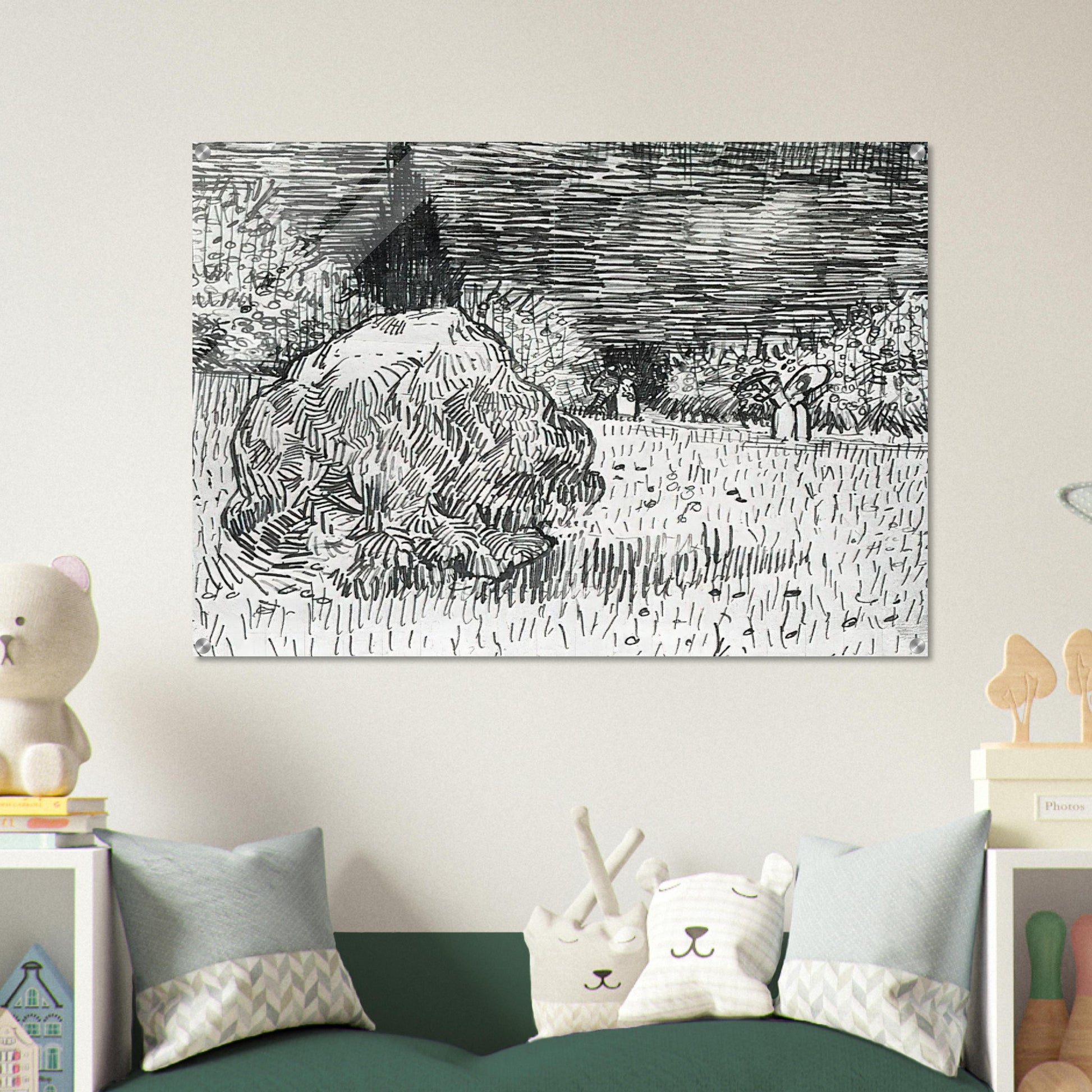 Bush in the Park at Arles - Vincent van Gogh Acrylic Print - 70x100 cm / 28x40″ inches