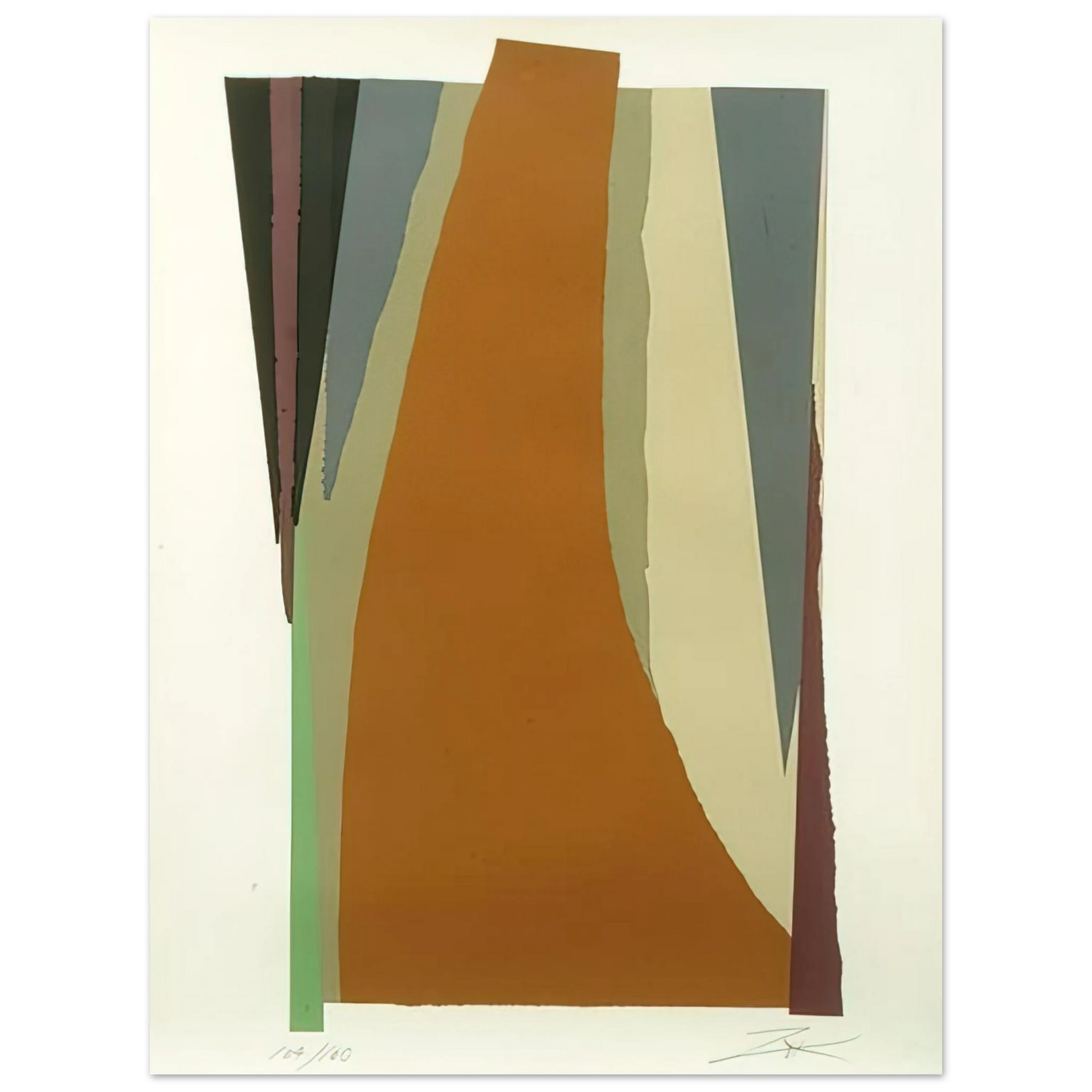 Larry Zox - Untitled - Lyrical Abstraction Fine Art Poster - Default Title