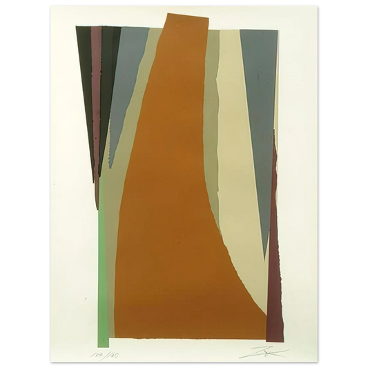 Larry Zox - Untitled - Lyrical Abstraction Fine Art Poster - Default Title
