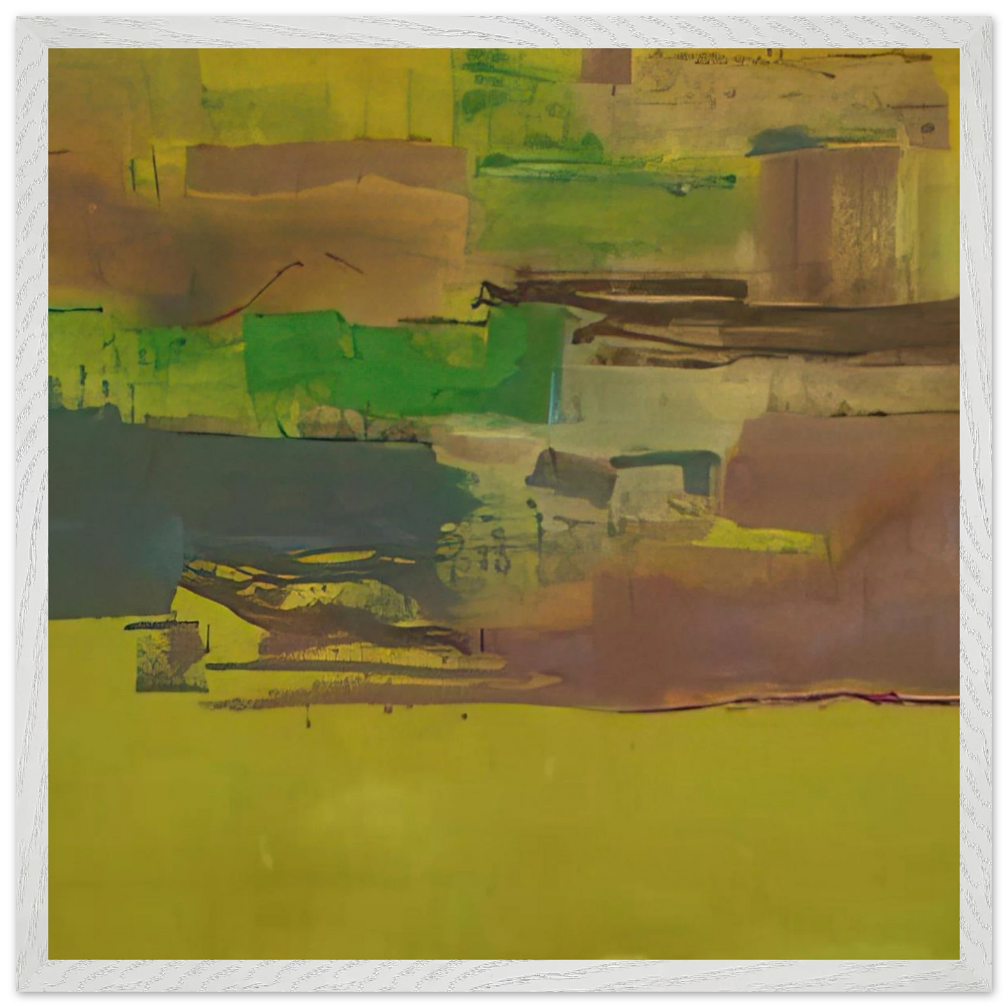 Helen Frankenthaler - August Deep - 1978 Wall art - 70x100 cm / 28x40 inches - Premium Wooden Framed Poster With Fine Art Paper - Wood frame