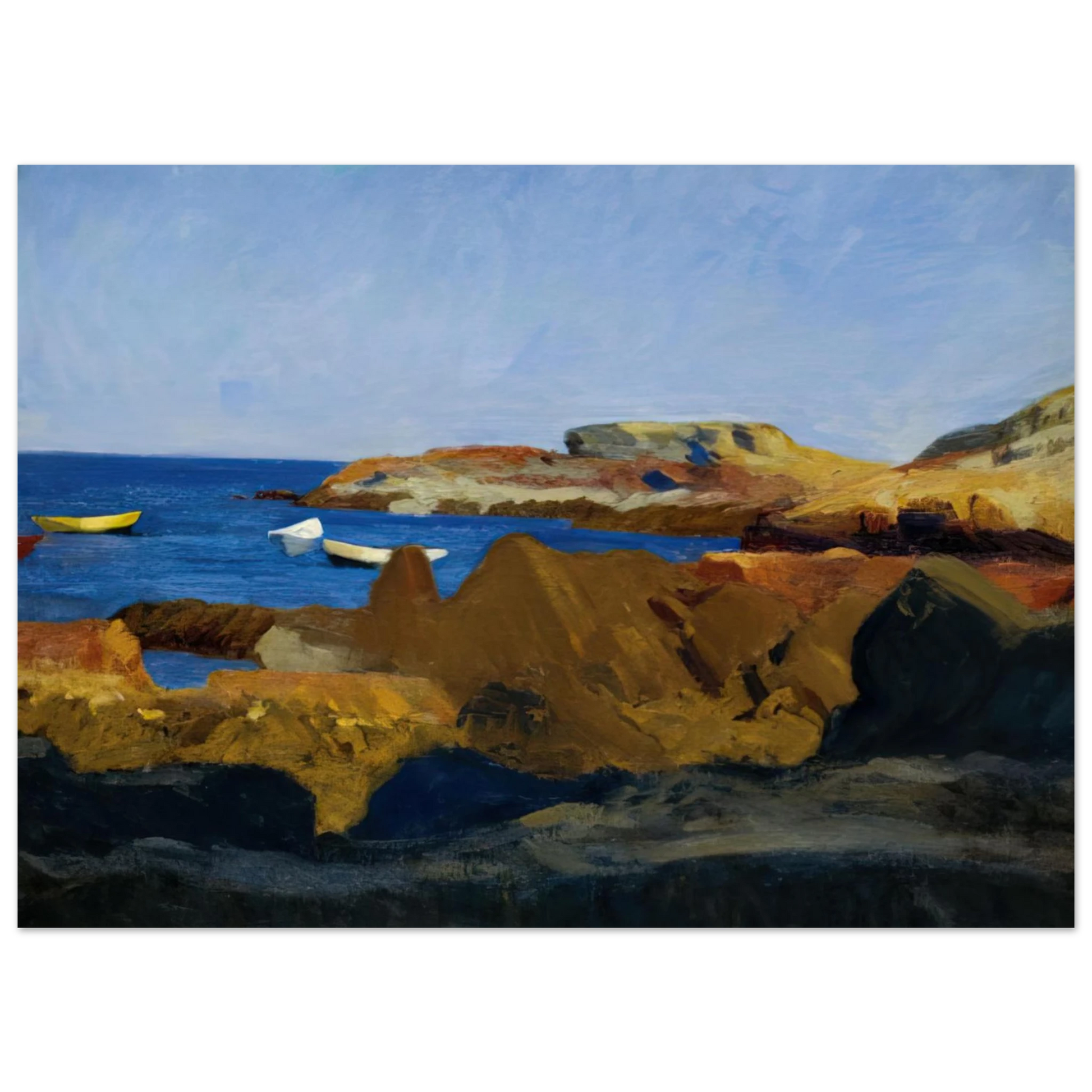 Edward Hopper - Cove at Ogunquit Fine Art Poster - 75x100 cm / 30x40 inches