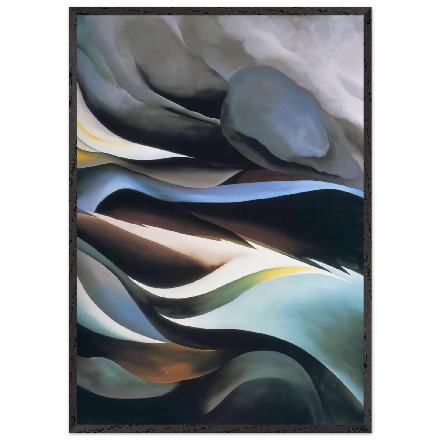 From the Lake - Georgia OKeeffe 70x100 cm / 28x40 inches Framed Art Print – Black Wooden Frame