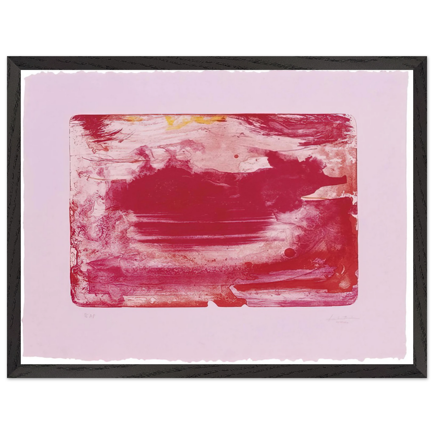 Helen Frankenthaler - The Red Sea - 1982 Wall art - A2 (42 x 59.4  cm) - Fine Art Poster - -