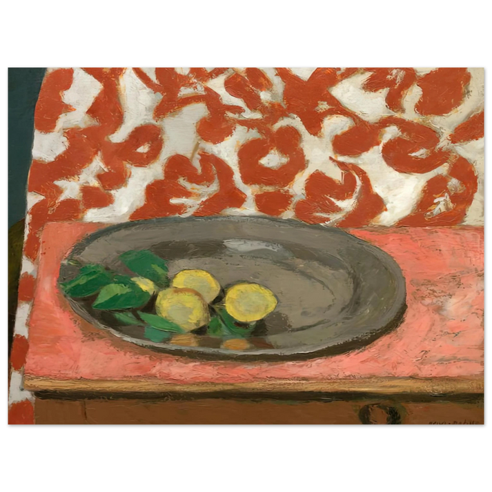 Henri Matisse - LEMONS ON A PEWTER PLATE 1929  75x100 cm / 30x40inches Fine Art Poster