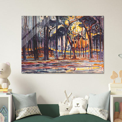 Woods near Oele - Piet Mondrian Acrylic Print - 70x100 cm / 28x40″ inches