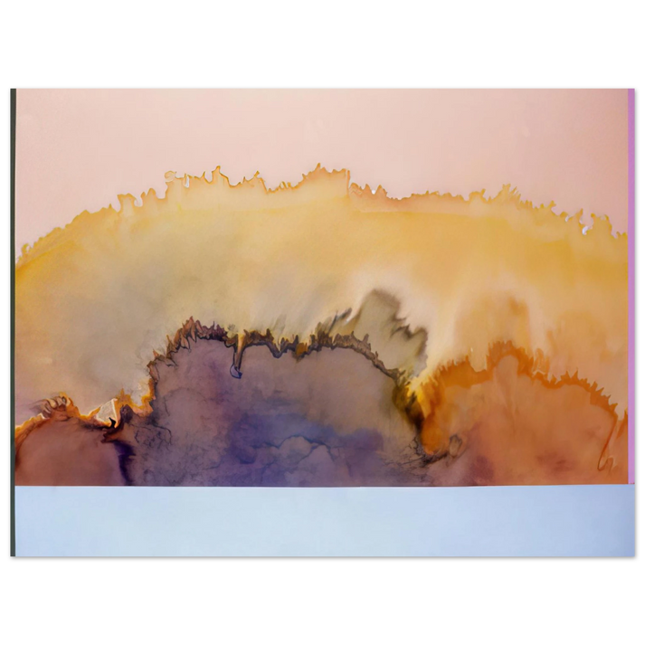 Ronnie Landfield - House by the Ocean - 1978  75x100 cm / 30x40inches Fine Art Poster