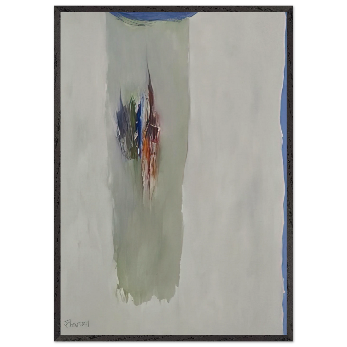 Sentinell III A - 1965 - Theodoros Stamos Framed Art Print – Black Wooden Frame - Default Title - -Framed Art Print