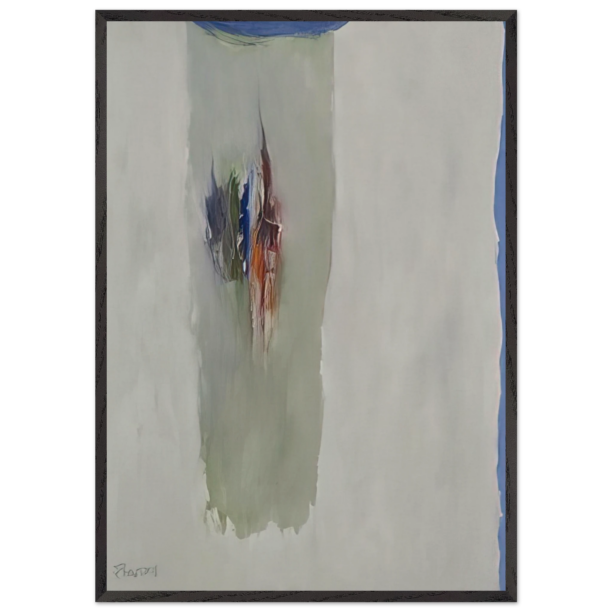 Sentinell III A - 1965 - Theodoros Stamos Framed Art Print – Black Wooden Frame - Default Title - -Framed Art Print