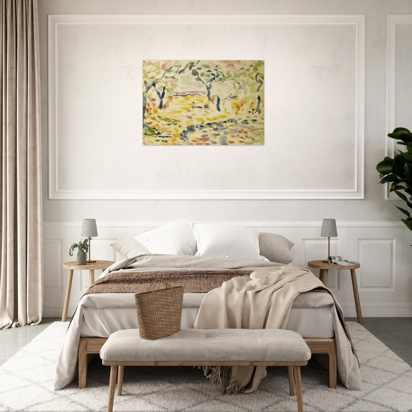 ETUDE POUR LE BONHEUR DE VIVRE 1905 - Henri Matisse Acrylic Print - 70x100 cm / 28x40″ inches | Henri Matisse Wall Art | Henri Matisse Prints
