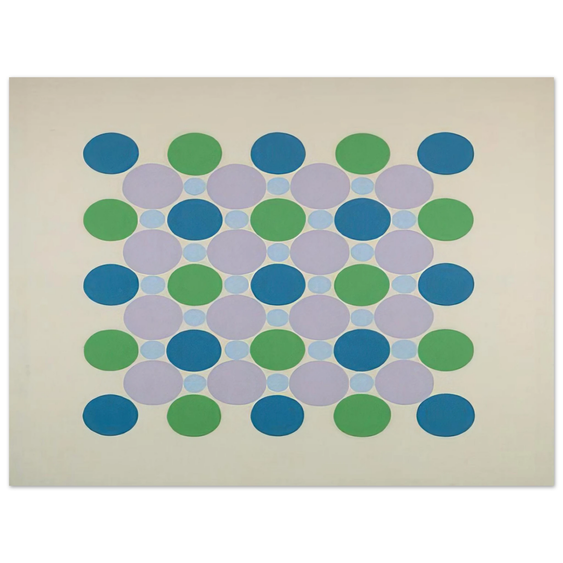 Thomas Downing - Four Blue Five - 1962 Fine Art Poster - Default Title