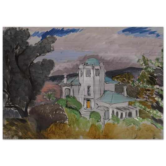 BLUE VILLA 1918 - Henri Matisse Brushed Aluminum Print - 70x100 cm / 28x40 inches | Henri Matisse Aluminum Print | Henri Matisse Prints