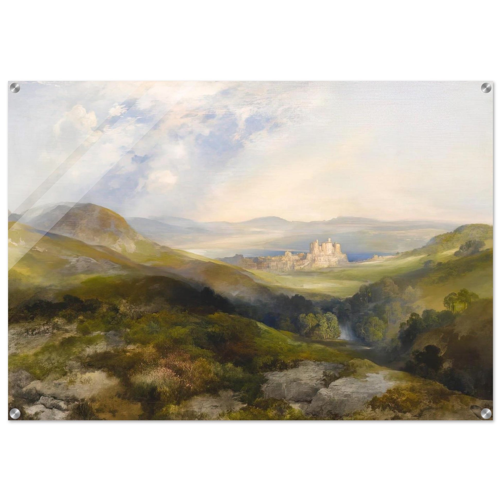 Conway Castle - Thomas Moran Acrylic Print - 70x100 cm / 28x40″ inches