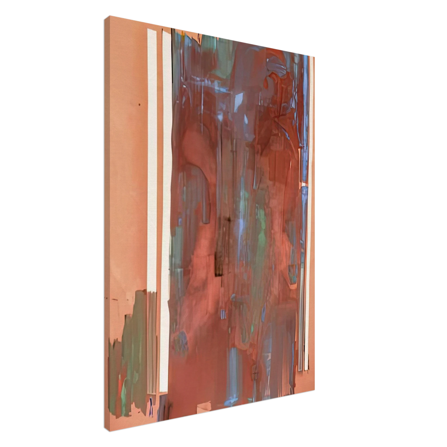 Helen Frankenthaler - Plexus, 1976- Wall Art - 60x80 cm / 24x32 inches - Premium Wooden Framed Poster With Fine Art Paper - White frame