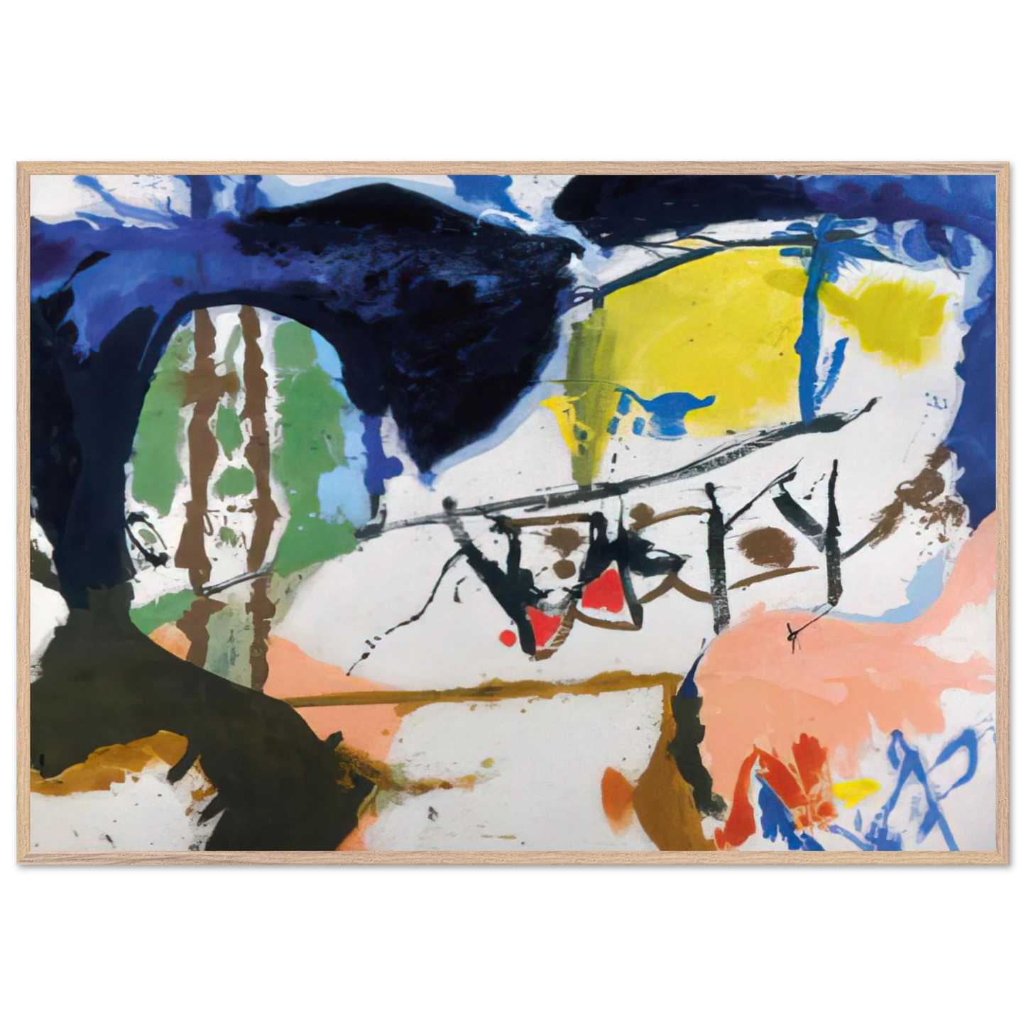 Helen Frankenthaler - Acres - 1959 Wall art - A1 (59.4 x 84.1  cm) - Fine Art Poster - -