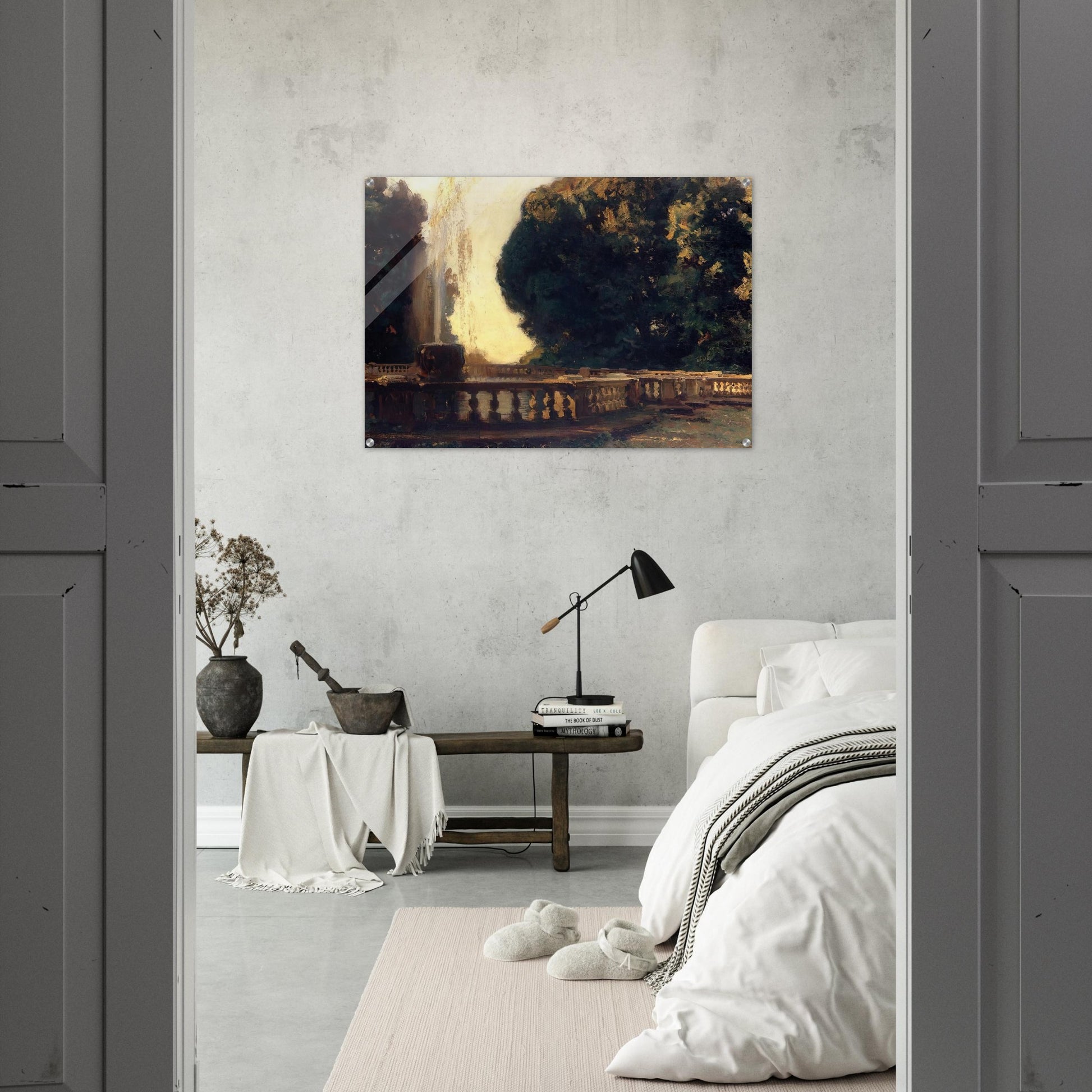 Villa Torlonia, Fountain - John Singer Sargent Acrylic Print - 70x100 cm / 28x40″ inches