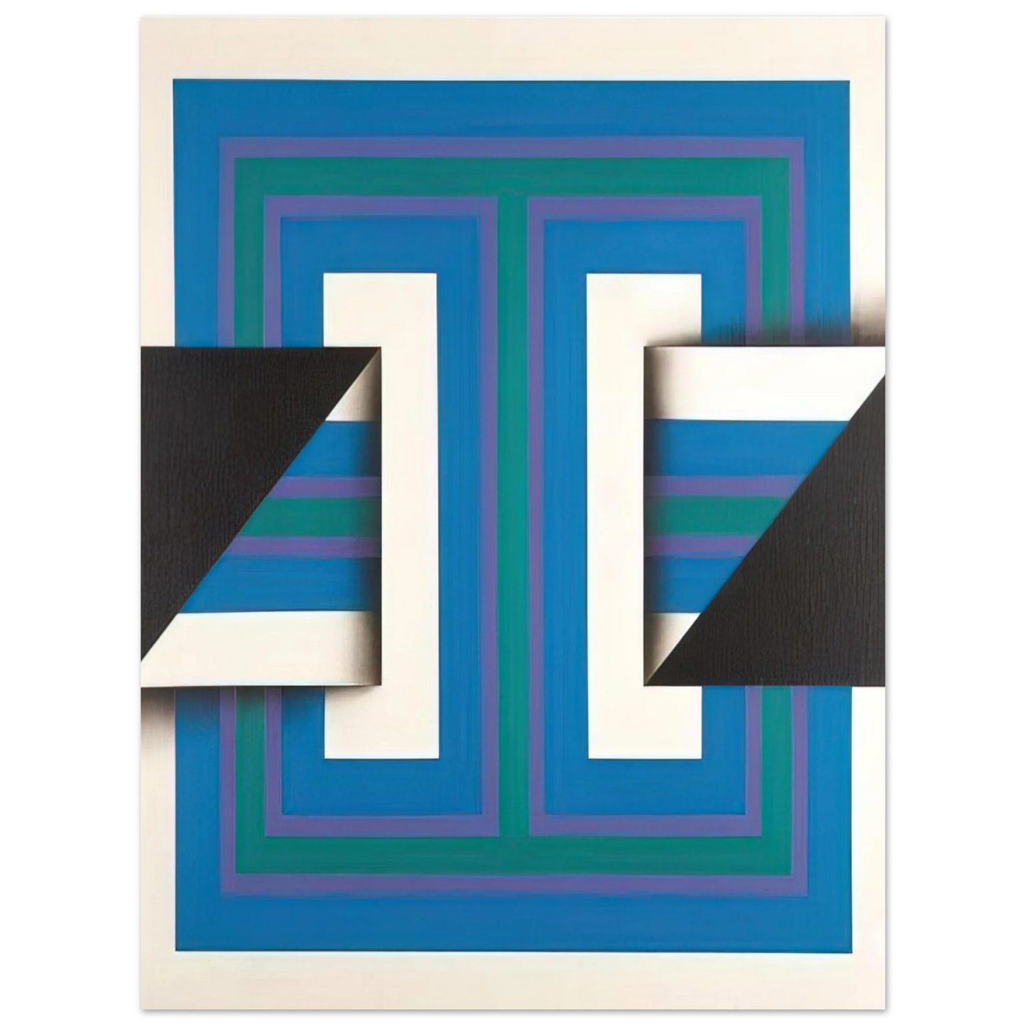Omar Rayo - Palindrome 10 - 1967 Fine Art Poster - Default Title