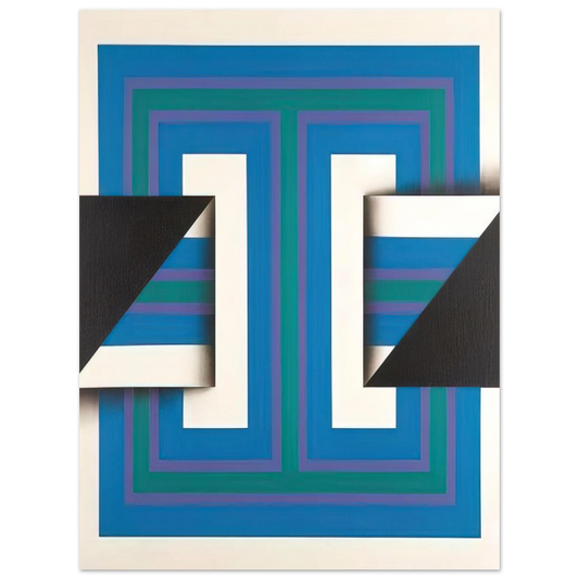 Omar Rayo - Palindrome 10 - 1967 Fine Art Poster - Default Title