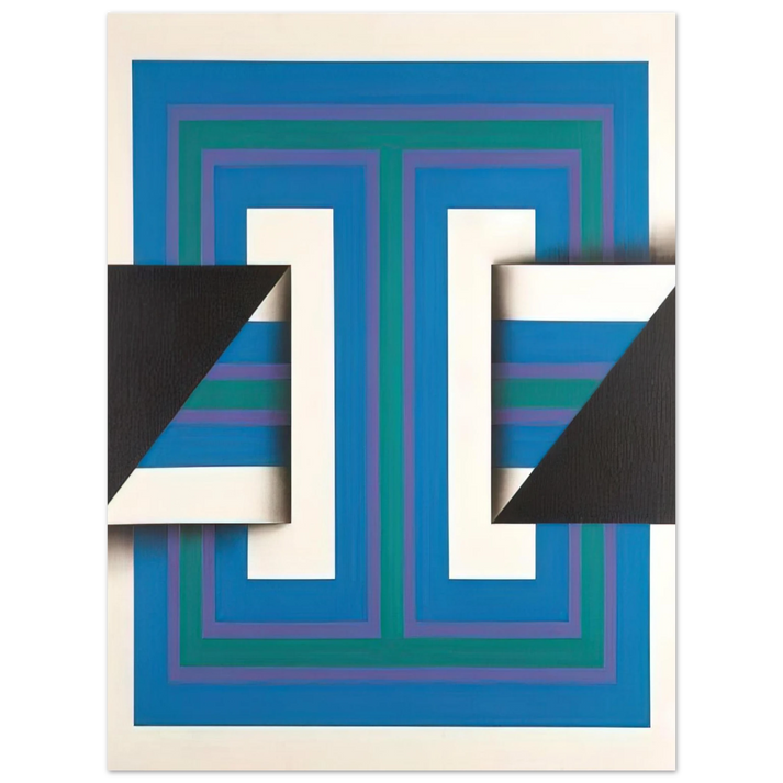 Omar Rayo - Palindrome 10 - 1967  75x100 cm / 30x40inches Fine Art Poster