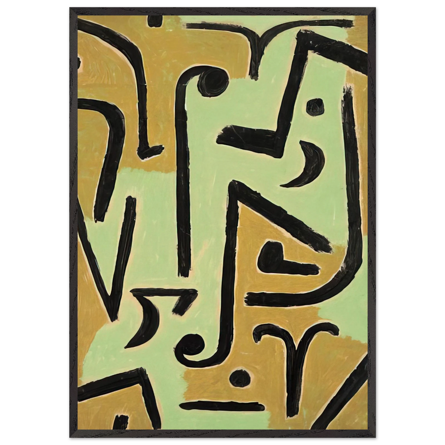 HALME 1940 - Paul Klee Framed Art Print – Black Wooden Frame - Default Title - -Framed Art Print