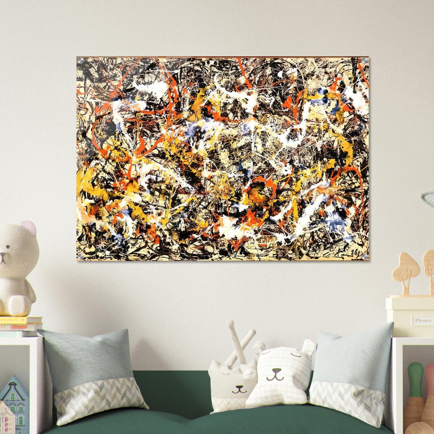 CONVERGENCE 1952 - Jackson Pollock Acrylic Print - 70x100 cm / 28x40″ inches | Jackson Pollock Wall Art | Jackson Pollock Prints