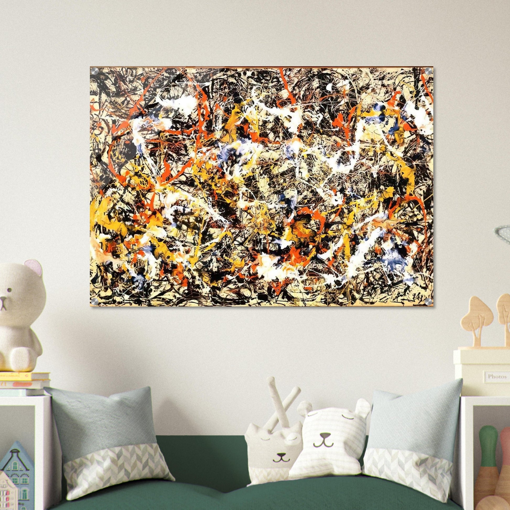 CONVERGENCE 1952 - Jackson Pollock Acrylic Print - 70x100 cm / 28x40″ inches | Jackson Pollock Wall Art | Jackson Pollock Prints