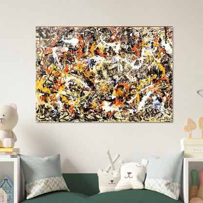 CONVERGENCE 1952 - Jackson Pollock Acrylic Print - 70x100 cm / 28x40″ inches | Jackson Pollock Wall Art | Jackson Pollock Prints