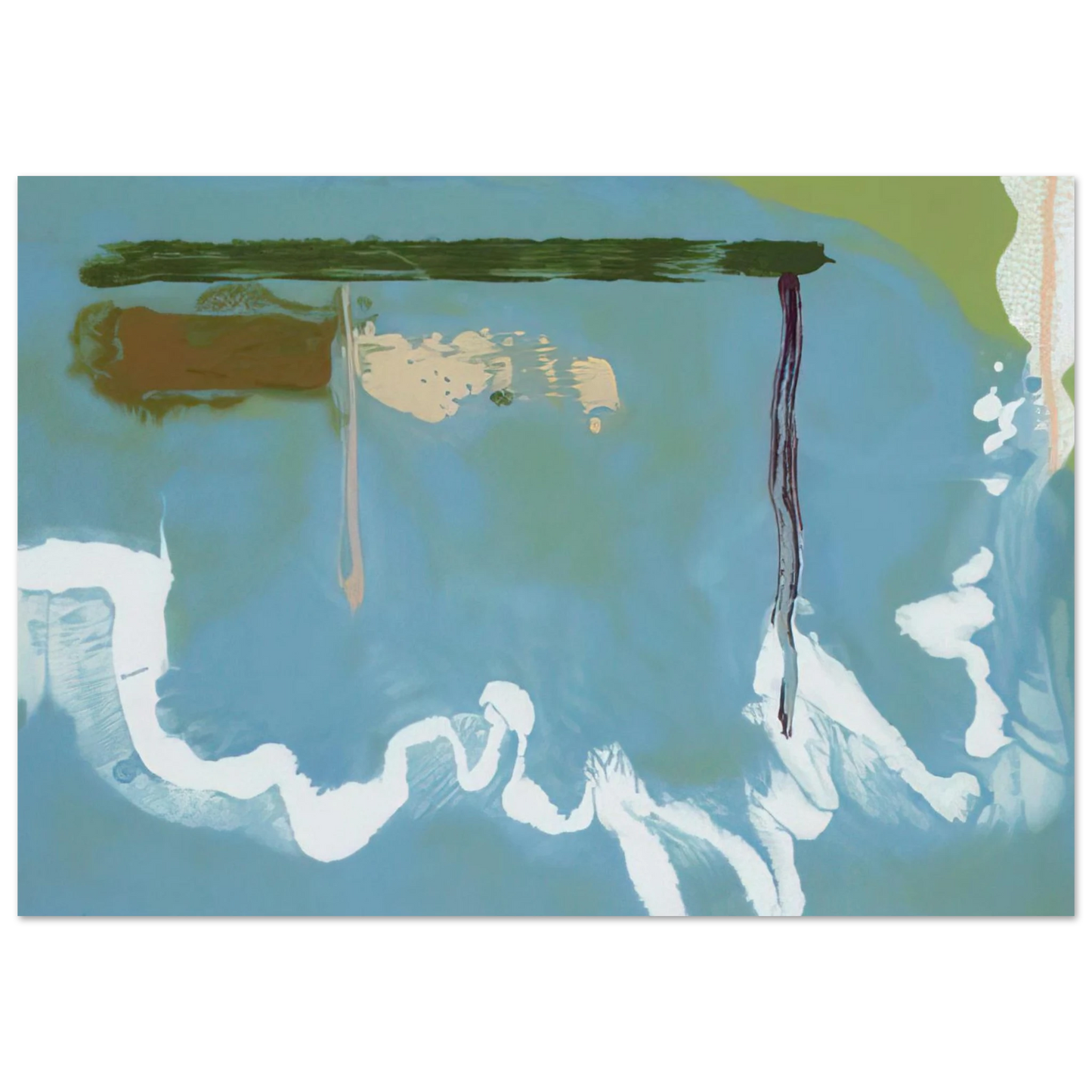 Helen Frankenthaler - Skywriting - 1997 Wall art - 13x18 cm / 5x7 inches - Fine Art Poster - -