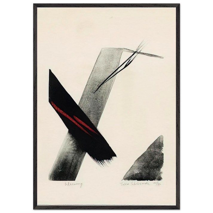 Blessing - 1983 - Toko Shinoda 70x100 cm / 28x40 inches Framed Art Print – Black Wooden Frame