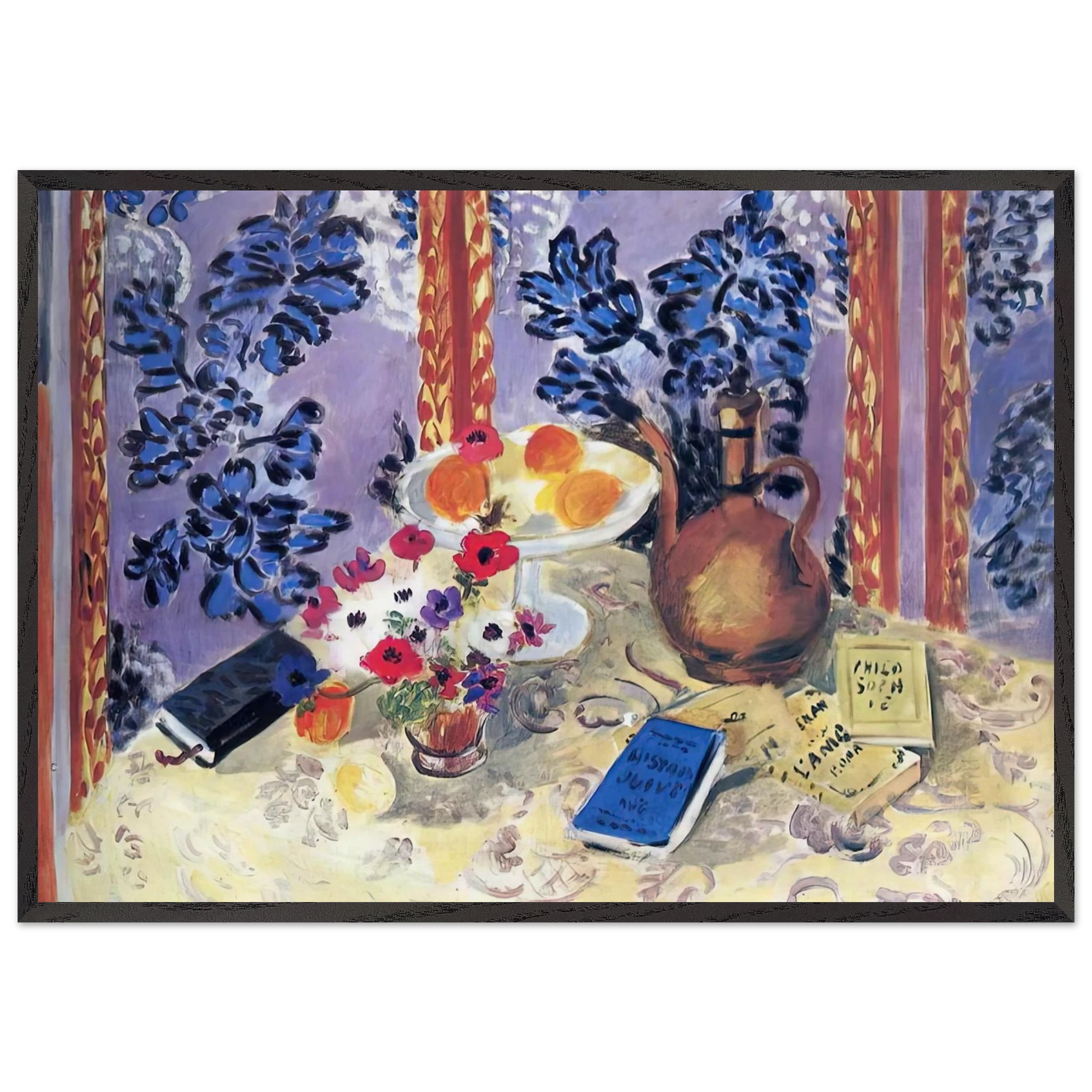 STILL LIFE 3 N1 - Henri Matisse Framed Art Print – Black Wooden Frame - Default Title - -Framed Art Print